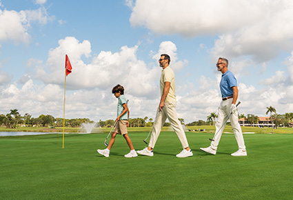 Golfers at PGA National Resort